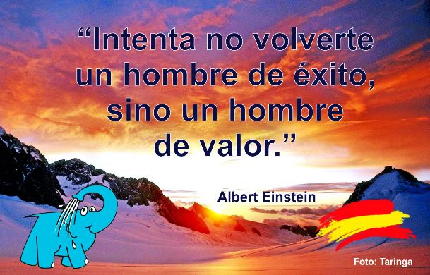 Intenta no volverte un hombre de éxito, sino un hombre de valor